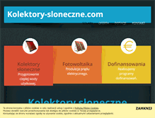 Tablet Screenshot of kolektory-sloneczne.com